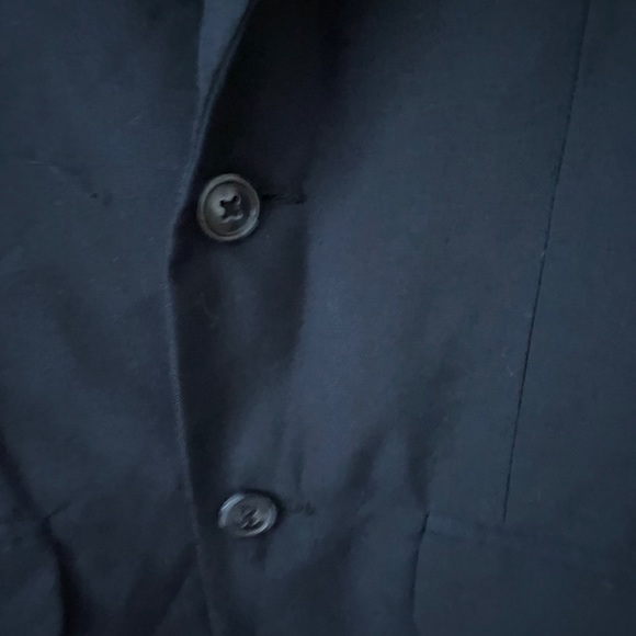 Cat & Jack 12 navy blue blazer. Polka dot inside. Exc cond - Picture 4 of 11